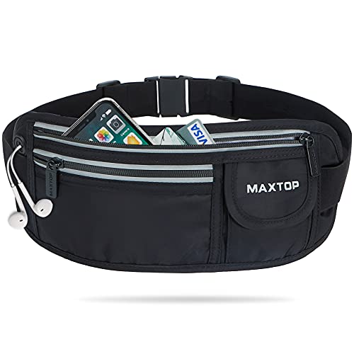 MAXTOP Running Belt for Gym Workout Hiking Cell Phone Holder Money Pouch