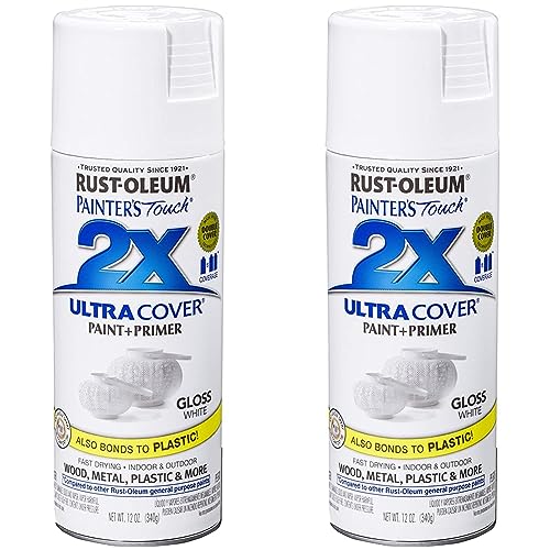 Rust Oleum 2x Ultra Cover Spray Paint Gloss White 51ZreXKQCL 