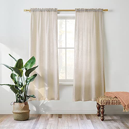 Rustic Farmhouse Linen Curtains