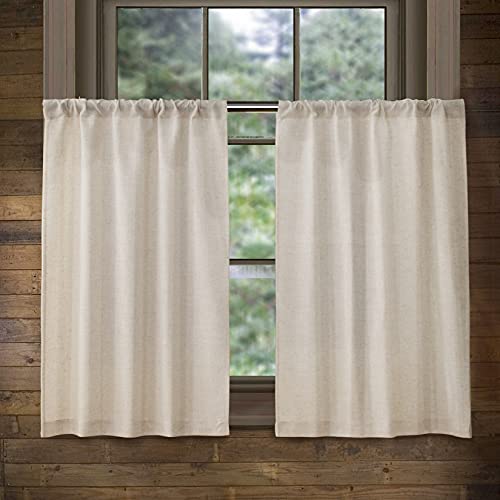 Rustic Farmhouse Linen Kitchen Curtains