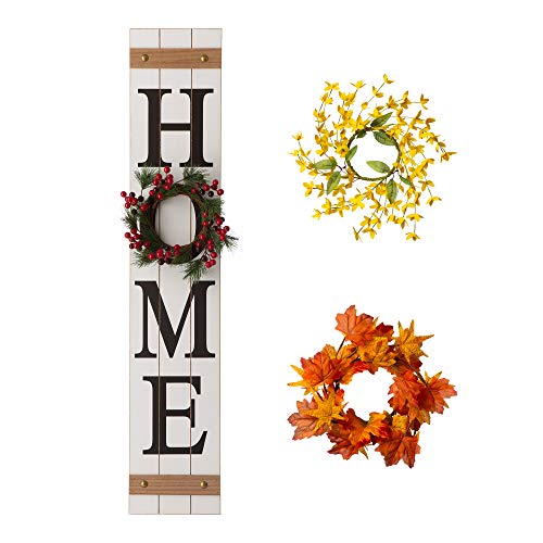 Rustic Farmhouse Wall Hanging Porch Decor with Changeable Wreaths