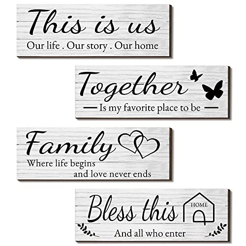 Rustic Farmhouse Wooden Home Wall Art Decor Signs