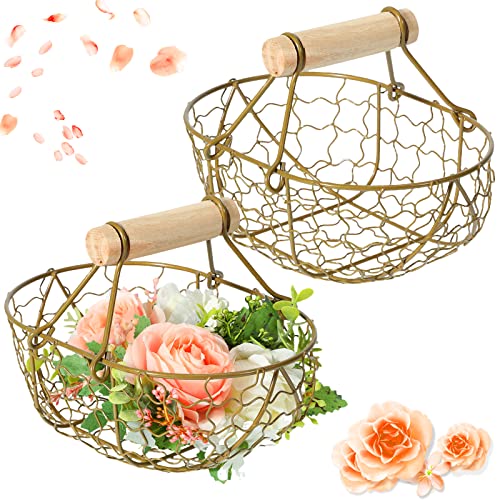 Rustic Flower Girl Baskets for Weddings