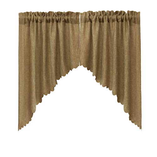 Rustic Kitchen Curtains Valance and Swags