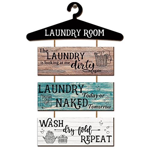 Rustic Laundry Room Decor Signs - Charming and Funny