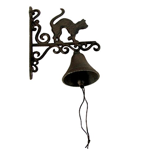 Rustic Metal Cat Door Bell
