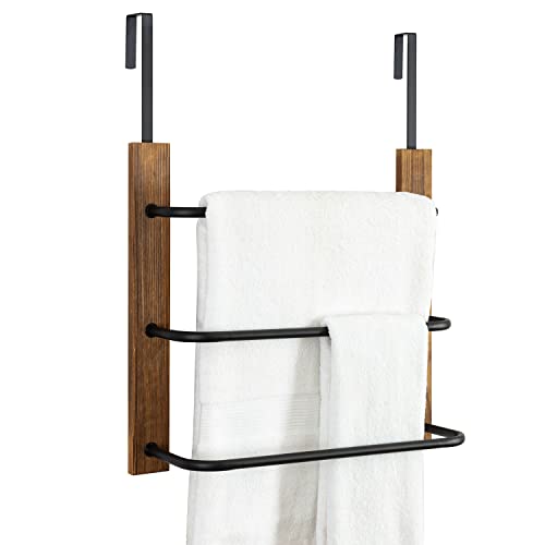 Rustic Over The Door Towel Rack
