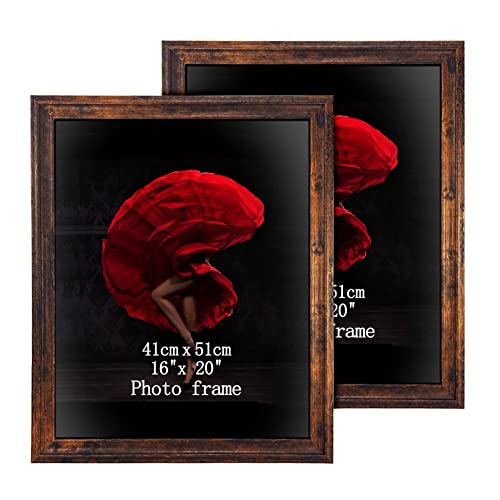 Rustic Picture Frames Set of 2- ZBEIVAN 16x20 Photo Frame
