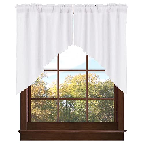 Rustic Swag Curtains for Small Windows