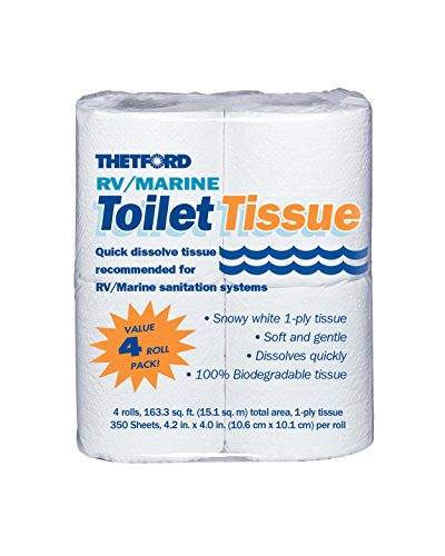 RV/ Marine Toilet Tissue - 1-ply - 4 rolls