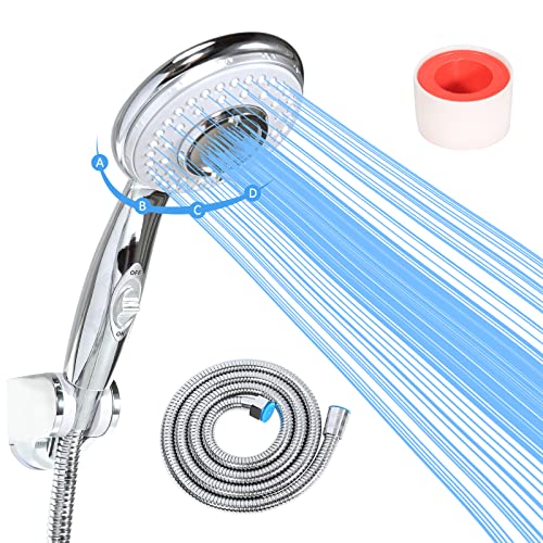 RV Shower Head with Hose - High Pressure Replacement for Bathroom, RV, Motorhome, Boat