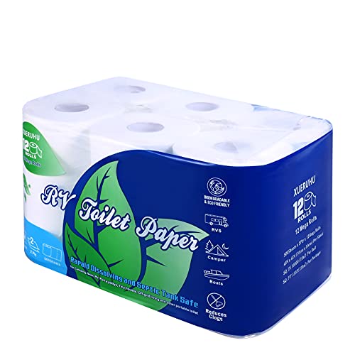 RV Toilet Paper Quick Dissolve 2 Ply Septic Safe