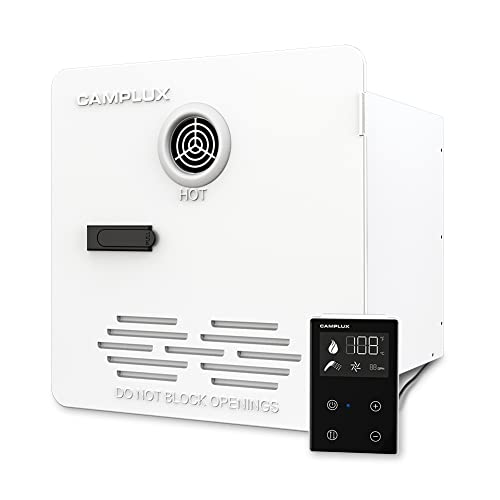 Camplux RV Tankless Water Heater – 3.9 GPM, 6,5000 BTU, Remote Control, White