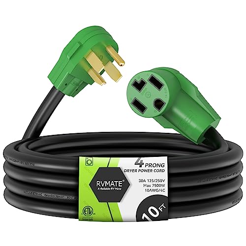 RVMATE 4 Prong Dryer/EV Extension Cord
