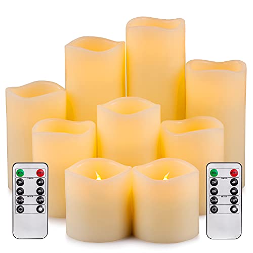 RY King Flameless Candle Set with Remote Control and Timer