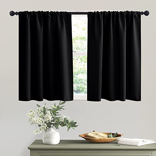 RYB HOME Blackout Curtains - Privacy Drapes for Small Windows