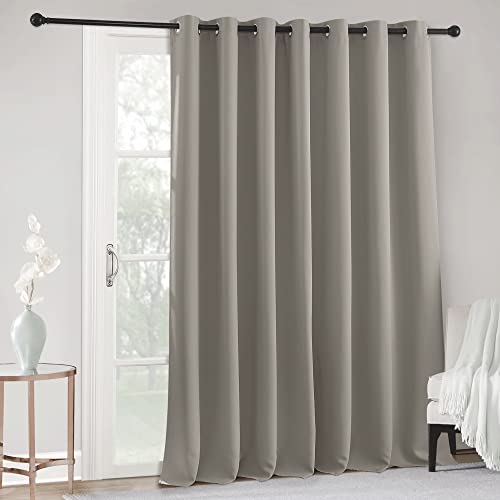 RYB HOME Blackout Sliding Glass Door Curtains
