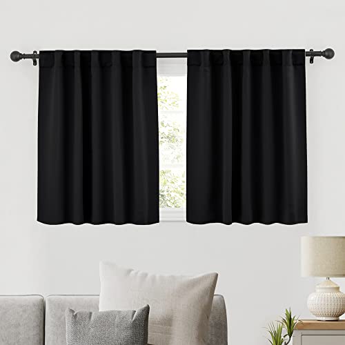 RYB HOME Blackout Thermal Insulated Curtain Tiers