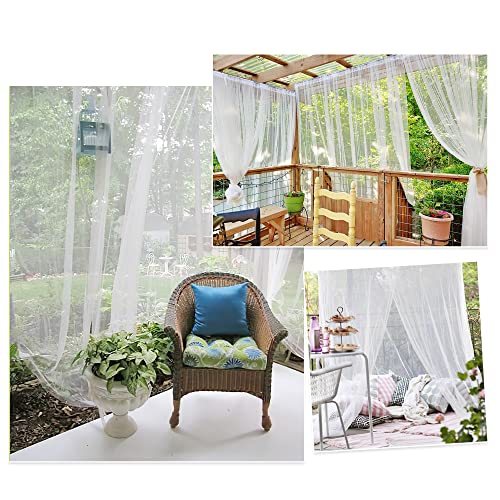 RYB HOME Garden Netting Outdoor Curtains