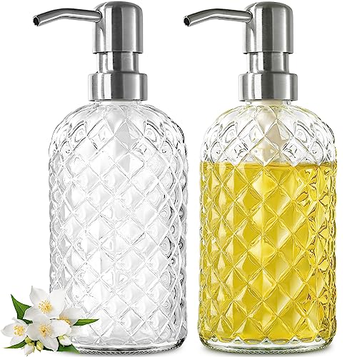 RYTOXILO Glass Soap Dispenser Set - Pineapple Design