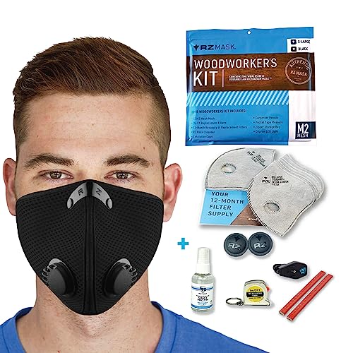 RZ Mask Woodworker's Kit - Complete Dust Protection for Woodworking Projects