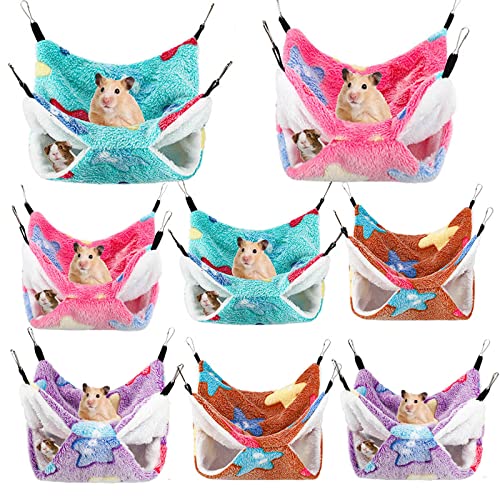 Sadnyy 8 Pcs Small Animal Hammock