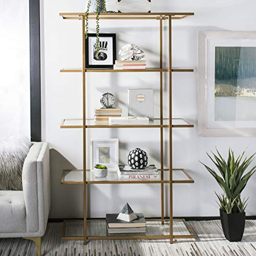 Safavieh Home Collection Francis 5 Tier Etagere, Gold/Clear