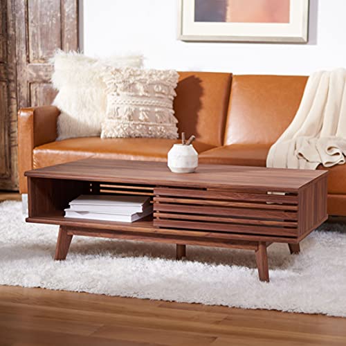 Safavieh Home Collection Rori Walnut 1-Shelf Coffee Table