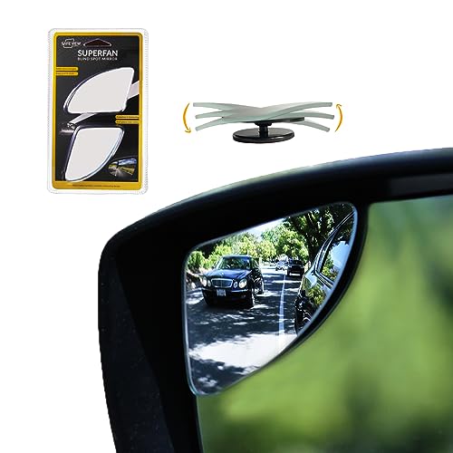  2 Pack of Blind Spot Car Mirrors, 2 Inch Round HD Glass Convex  Rear View Wide Angle Side Mirror Blindspot with Self Adhesive Back for  Universal Vehicles