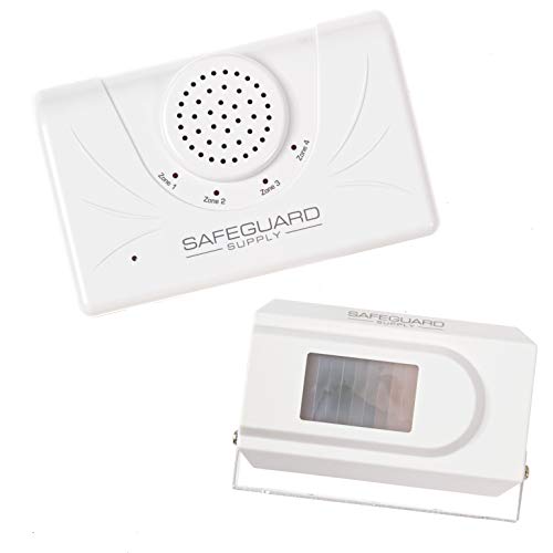 Safeguard Supply Motion Door Chime - Wireless Doorbell for Businesses