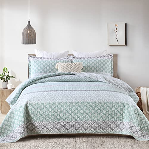 SahSahCasa Quilt Queen Size - Stylish and Comfortable Floral Quilt Set