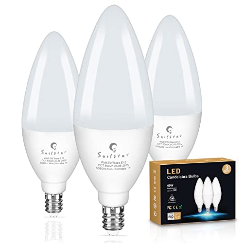 Sailstar LED Candelabra Bulbs, 3 Pack
