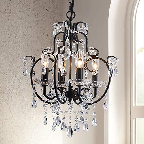 Saint Mossi Black Crystal Chandelier