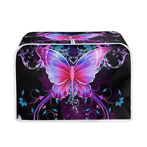 2 Slice Toaster Cover Your Are My Sunshine Sunflower Butterfly Purple  Toaster Dust Cover with Pocket…See more 2 Slice Toaster Cover Your Are My