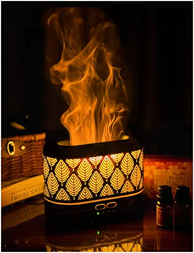 SALKING Metal Flame Diffuser - Ultra-Realistic Aromatherapy Essential Oil Diffuser