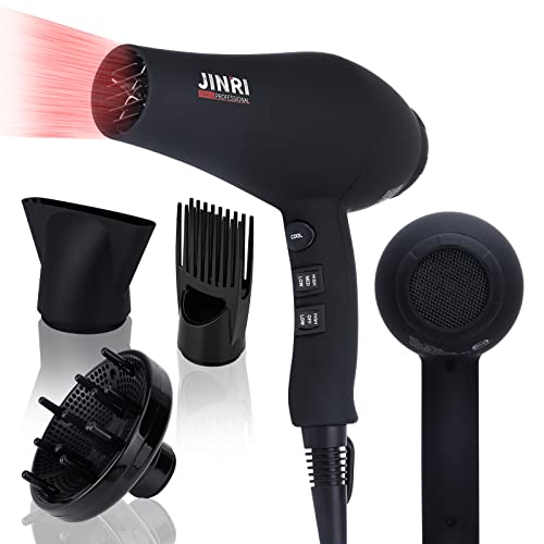 Salon Grade Hair Dryer with Diffuser & Concentrator