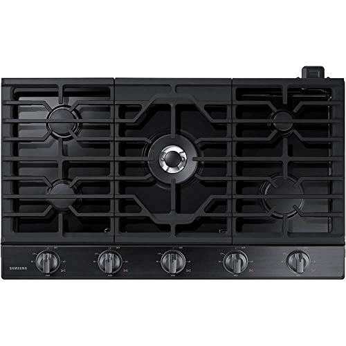 SAMSUNG 36 inch Black Stainless 5 Burner Gas Cooktop