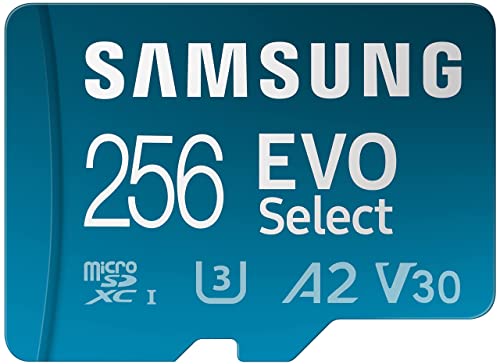 Samsung EVO Select 256GB MicroSDXC Memory Card + Adapter
