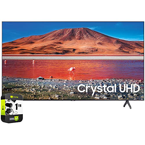 SAMSUNG UN43TU7000FXZA 43 inch 4K Ultra HD Smart LED TV Bundle with CPS Enhanced Protection Pack