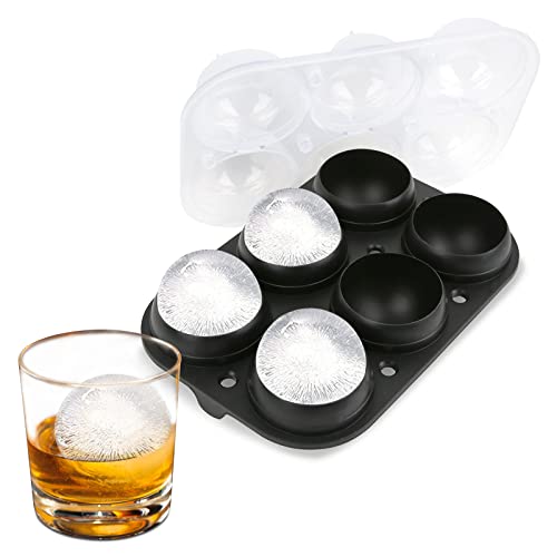 Ice Maker ball Molds - Large Clear Rubber reusable plastic opal