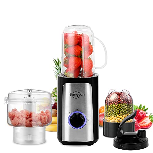 Sangcon 3-in-1 Food Processor and Blender Combo
