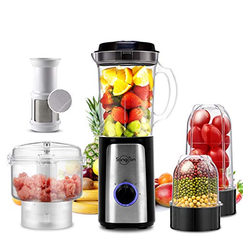 Sangcon 5 in 1 Blender and Food Processor Combo