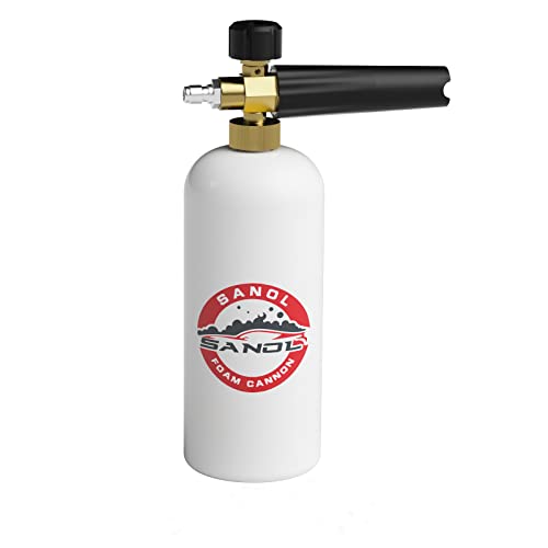 SANOL 1L Foam Cannon w/ 1/4 Quick Connect for Pressure Washer Gun & Wand