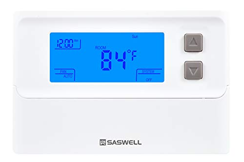 Saswell T21STK-2 Programmable HVAC Thermostat