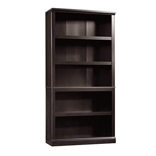 Sauder Select 5-Shelf Bookcase, Estate Black finish