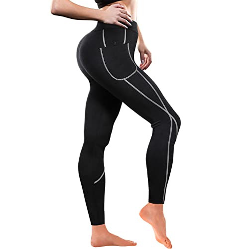  LMCOB Sauna Pants For Women Weight Loss Sauna Sweat Leggings  High Waist Workout Sauna Suits Pant