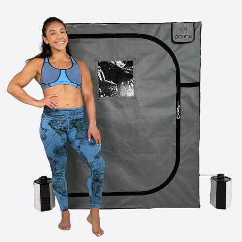 Sauna Rocket 2-Person Full Body Sauna Bundle for In-Home Relaxation
