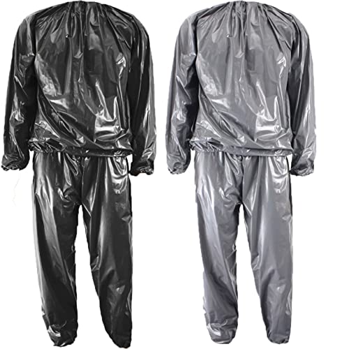 Sauna Suit for Weight Loss and Fitness (Black, XL)