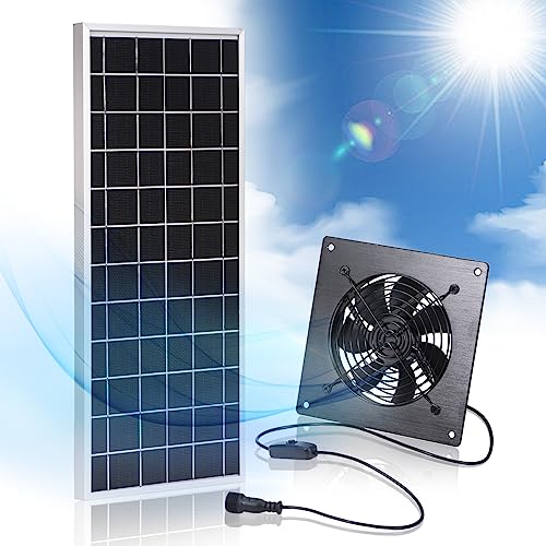 SCCCF DC Solar Fan 10W Weatherproof Solar Panel Fan kit