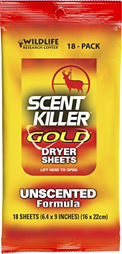 Scent Killer Gold Dryer Sheets
